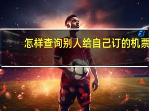 怎样查询别人给自己订的机票