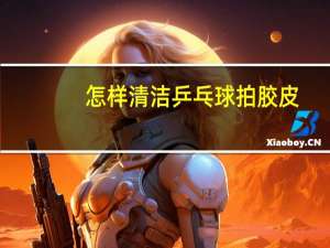 怎样清洁乒乓球拍胶皮