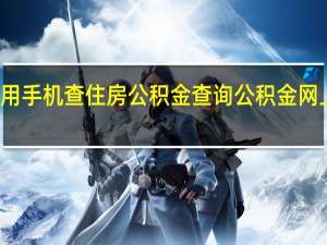 怎样用手机查住房公积金查询　公积金网上怎么查询