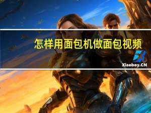 怎样用面包机做面包视频（怎样用面包机做面包）