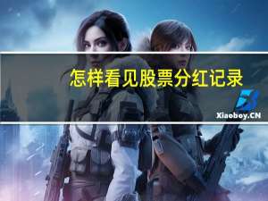 怎样看见股票分红记录