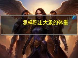怎样称出大象的体重