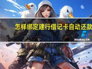 怎样绑定建行借记卡自动还款（谁知道建设银行信用卡自动还款的操作步骤?）