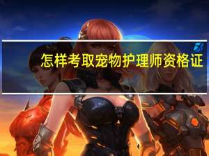 怎样考取宠物护理师资格证