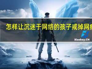 怎样让沉迷于网络的孩子戒掉网瘾呢