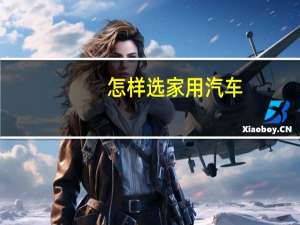 怎样选家用汽车