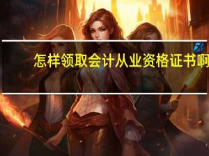 怎样领取会计从业资格证书啊