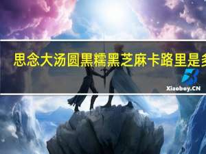 思念 大汤圆黒糯黑芝麻卡路里是多少