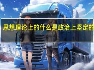 思想理论上的什么是政治上坚定的前提