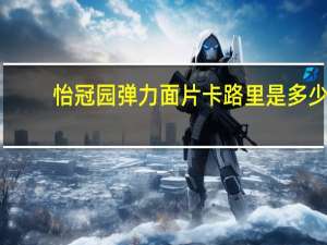 怡冠园 弹力面片卡路里是多少