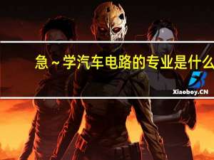 急～学汽车电路的专业是什么