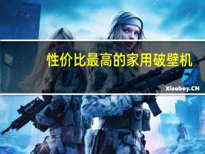 性价比最高的家用破壁机