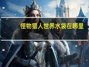 怪物猎人世界水袋在哪里