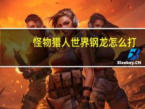 怪物猎人世界钢龙怎么打