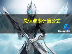 总保费率计算公式