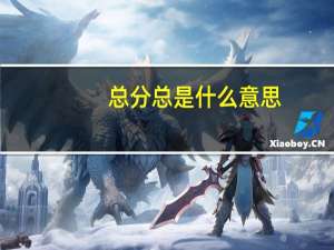 总分总是什么意思