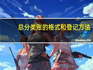 总分类账的格式和登记方法