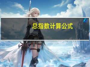 总指数计算公式