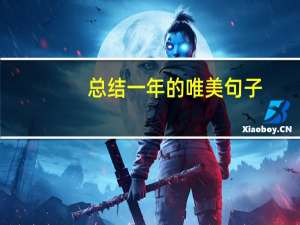 总结一年的唯美句子