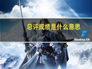 总评成绩是什么意思