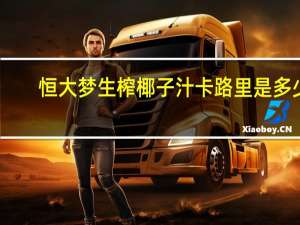 恒大梦 生榨椰子汁卡路里是多少
