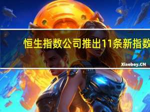 恒生指数公司推出11条新指数