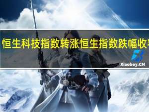 恒生科技指数转涨恒生指数跌幅收窄至0.5%小鹏汽车、联想集团涨超3%