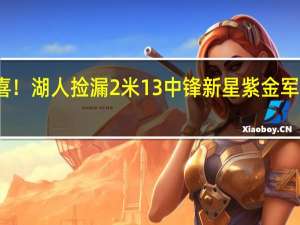 恭喜！湖人捡漏2米13中锋新星 紫金军团新希望