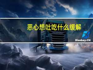 恶心想吐吃什么缓解（恶心头晕想吐吃什么药）