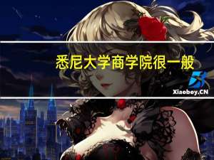 悉尼大学商学院很一般（悉尼大学商学院）