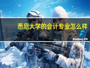 悉尼大学的会计专业怎么样