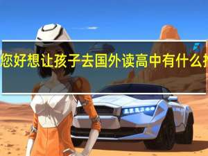 您好想让孩子去国外读高中有什么推荐吗？