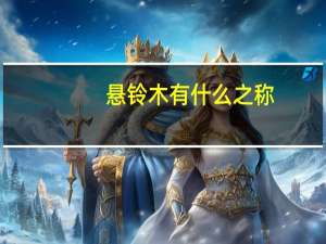 悬铃木有什么之称