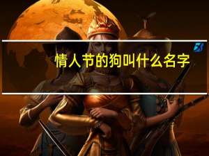 情人节的狗叫什么名字（小狗的情人节简介）