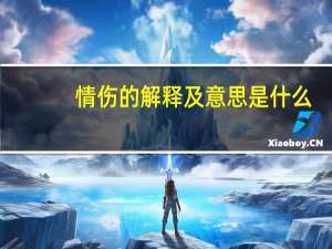 情伤的解释及意思是什么