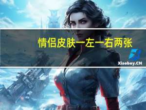 情侣皮肤一左一右两张