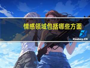 情感领域包括哪些方面