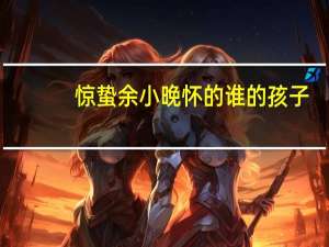 惊蛰余小晚怀的谁的孩子