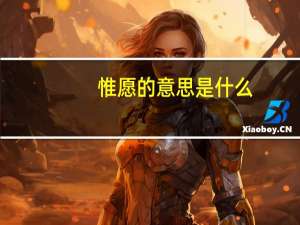 惟愿的意思是什么（惟愿的意思）
