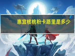 惠宜 核桃粉卡路里是多少