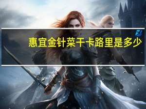 惠宜 金针菜干卡路里是多少