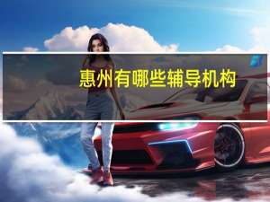 惠州有哪些辅导机构