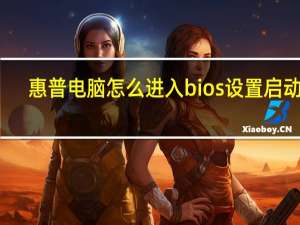 惠普电脑怎么进入bios设置启动项（惠普电脑怎么进入bios）