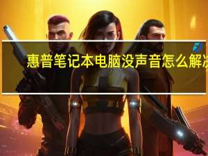 惠普笔记本电脑没声音怎么解决（电脑没声音怎么解决）
