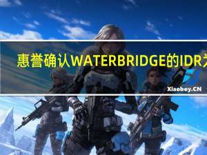惠誉确认WATERBRIDGE的IDR为'B'；确认定期贷款为“B+”/“r3”；前景稳定