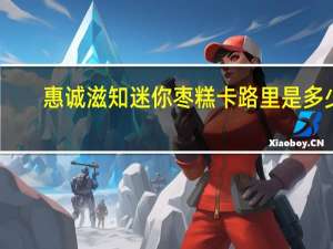 惠诚滋知 迷你枣糕卡路里是多少
