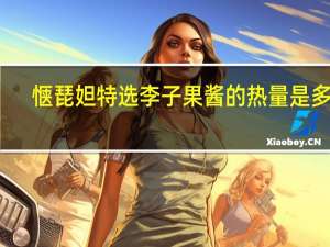 惬琵妲 特选李子果酱的热量是多少