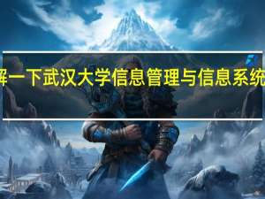 想了解一下武汉大学信息管理与信息系统专业怎么样