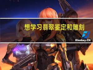 想学习翡翠鉴定和雕刻,去哪里好