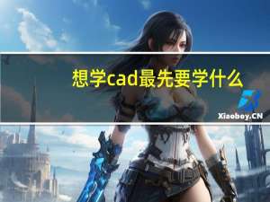 想学cad最先要学什么
